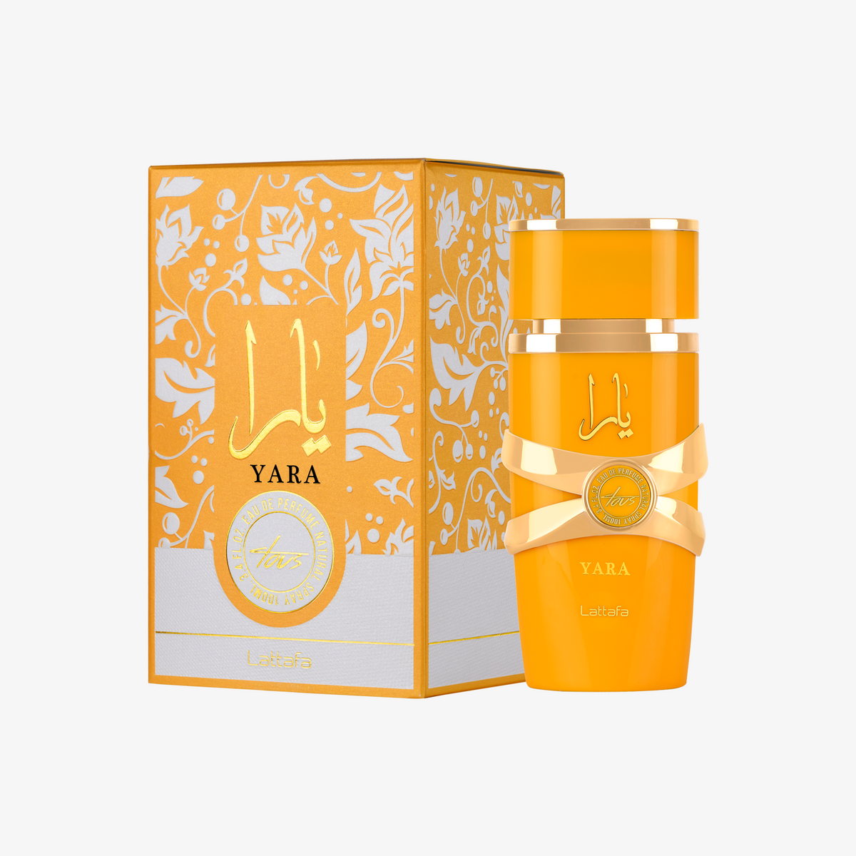 Official Lattafa Yara Tous 100ml Eau de Parfum bottle and box